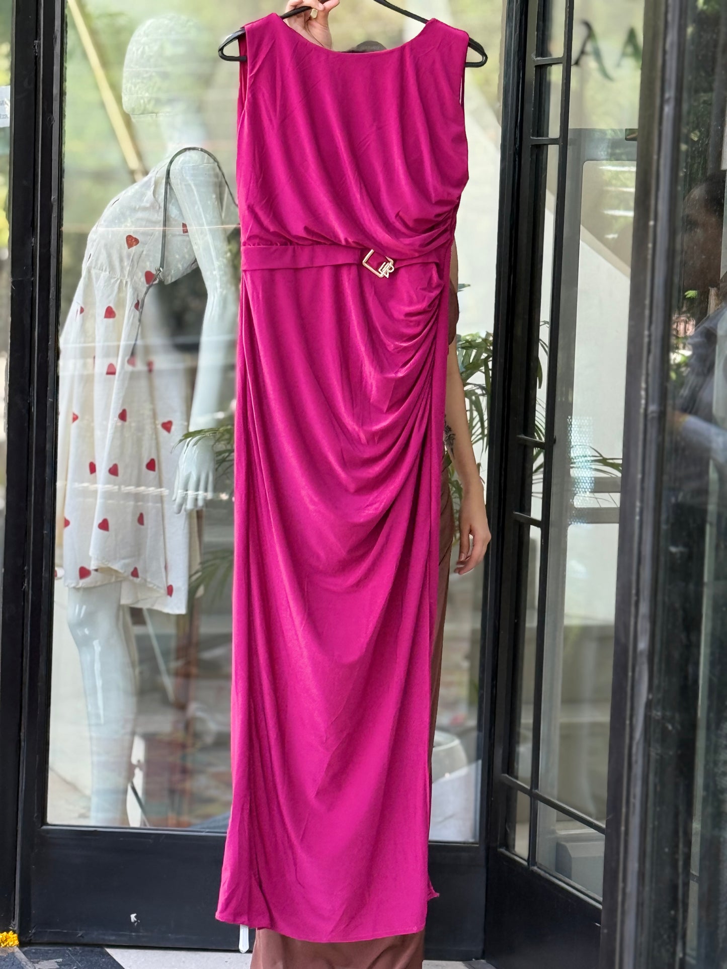 Ruched Bodycon Maxi Dress