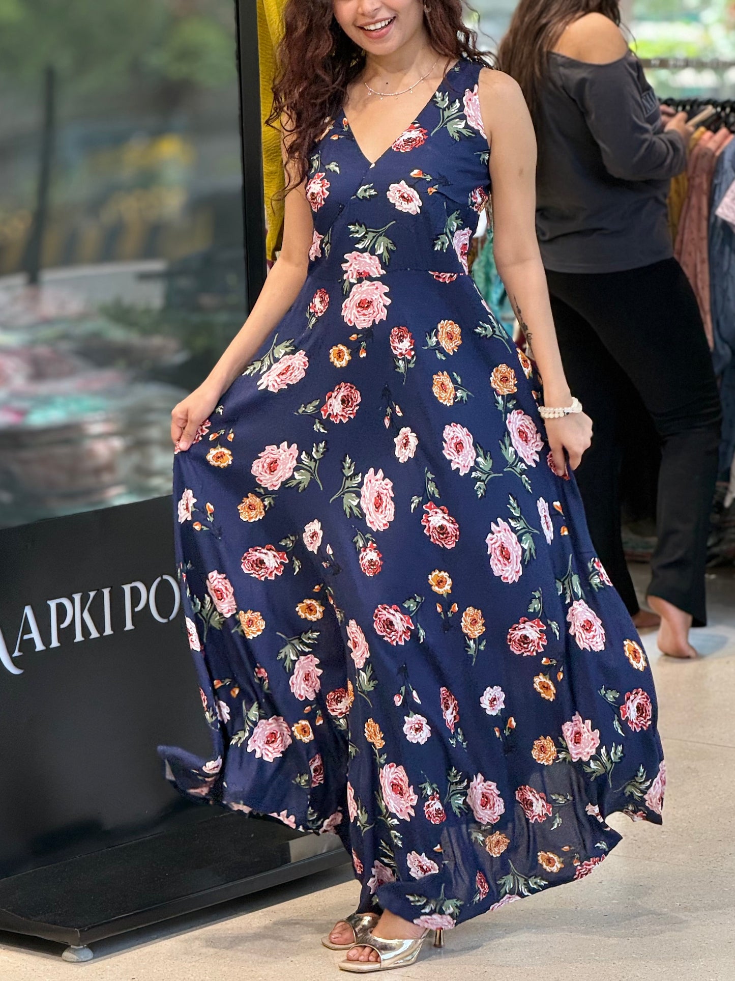 One piece floral print