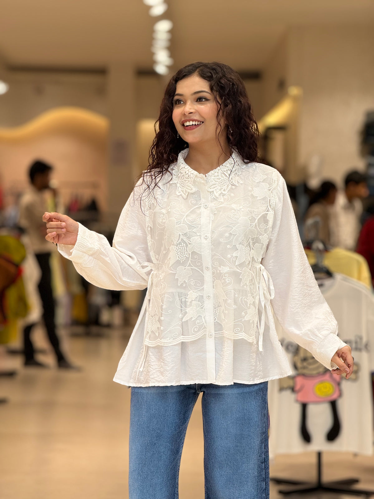 Inbuilt jacket partywear shirt
