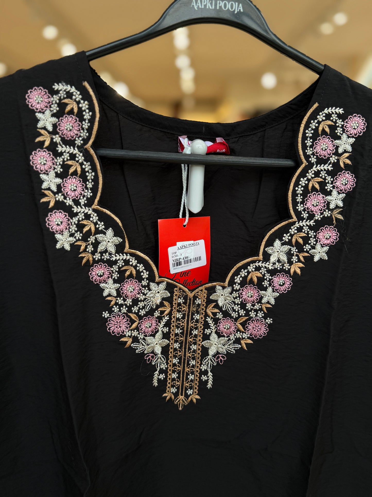 Partywear embroidered top