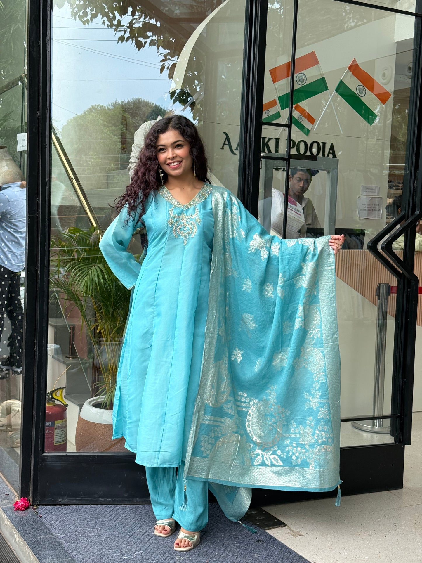 3 piece partywear suit set