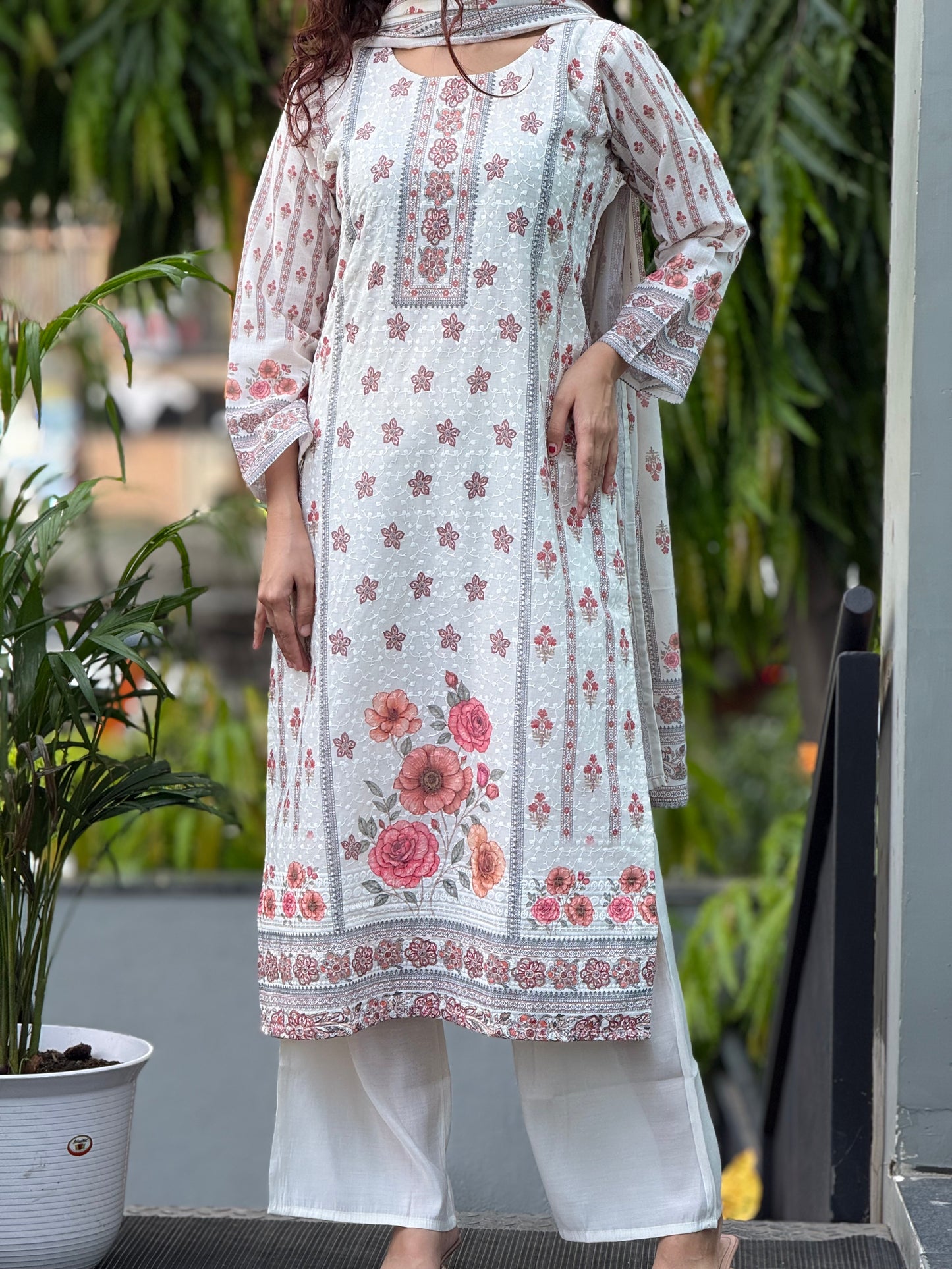 3 piece cotton suit set