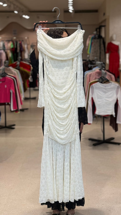 Off shoulder long sleeve bodycon dress spring Elegant