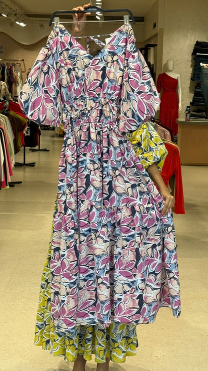 floral one piece dress