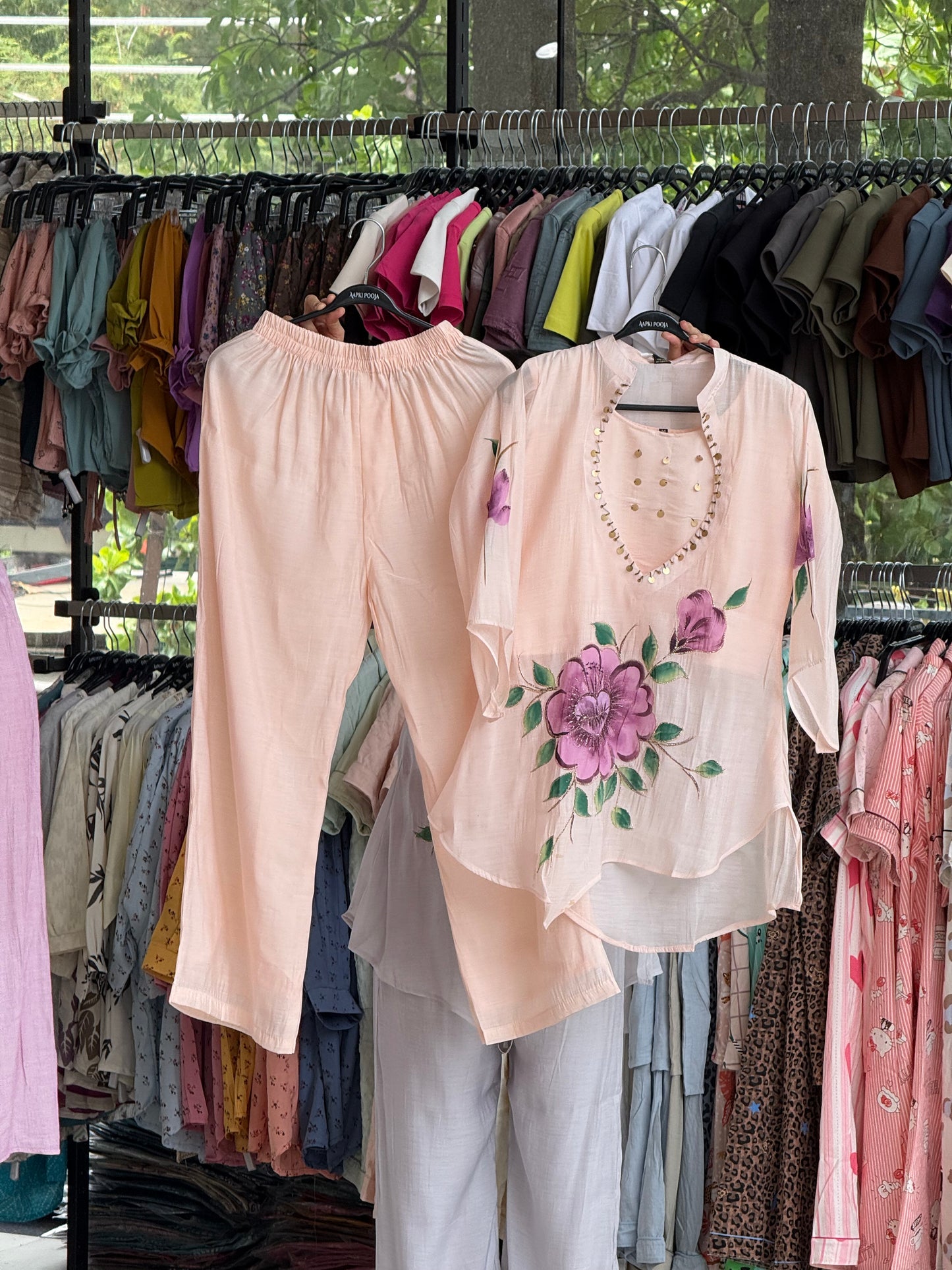 Three piece  Cord kurti set