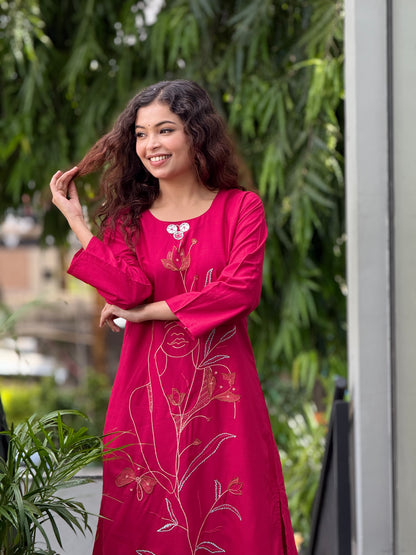 embroidered co-ord set
