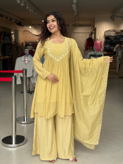 3 piece partywear suit set