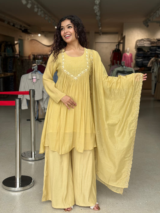 3 piece partywear suit set