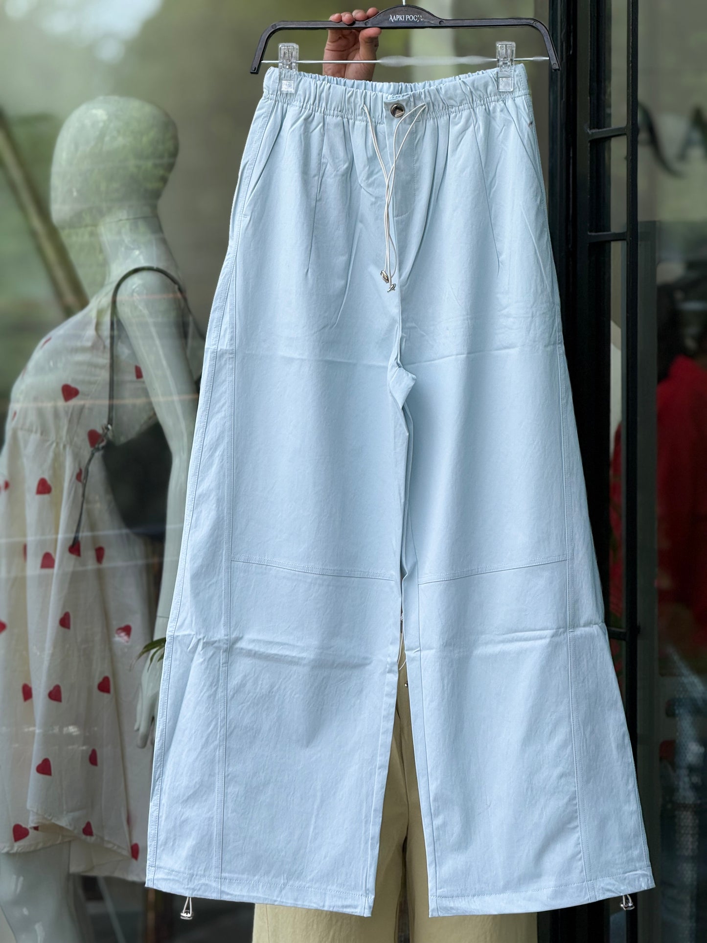Drawstring Wide Leg Pants
