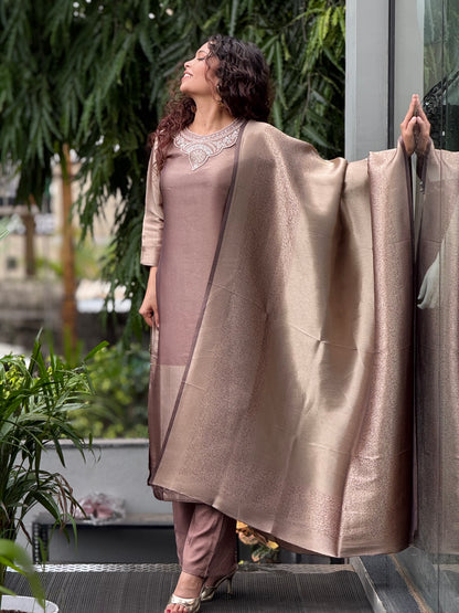 3 piece partywear suit set.
