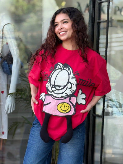 Garfield Oversized Graphic T-Shirt