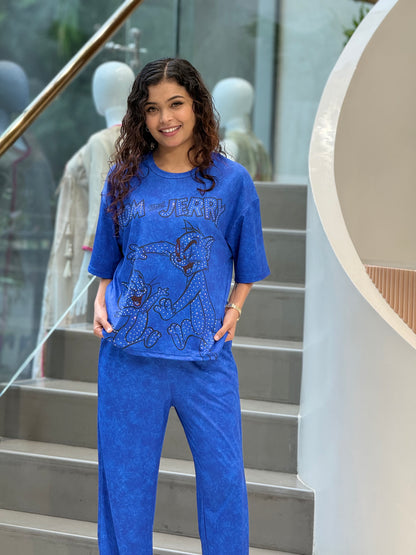 printed partywear co-ord set