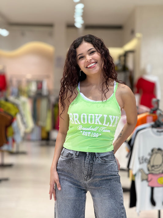 Brroklyn Strip padded tops