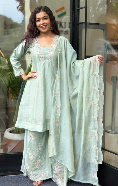 3 piece partywear suit set
