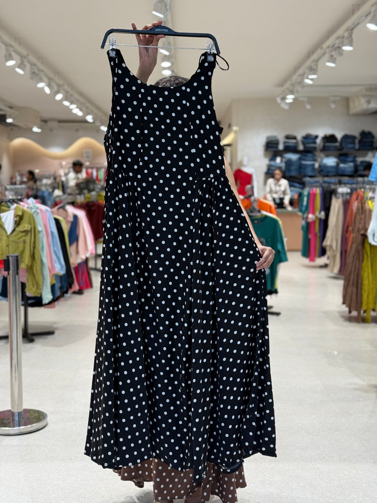 Polka dot one piece dress