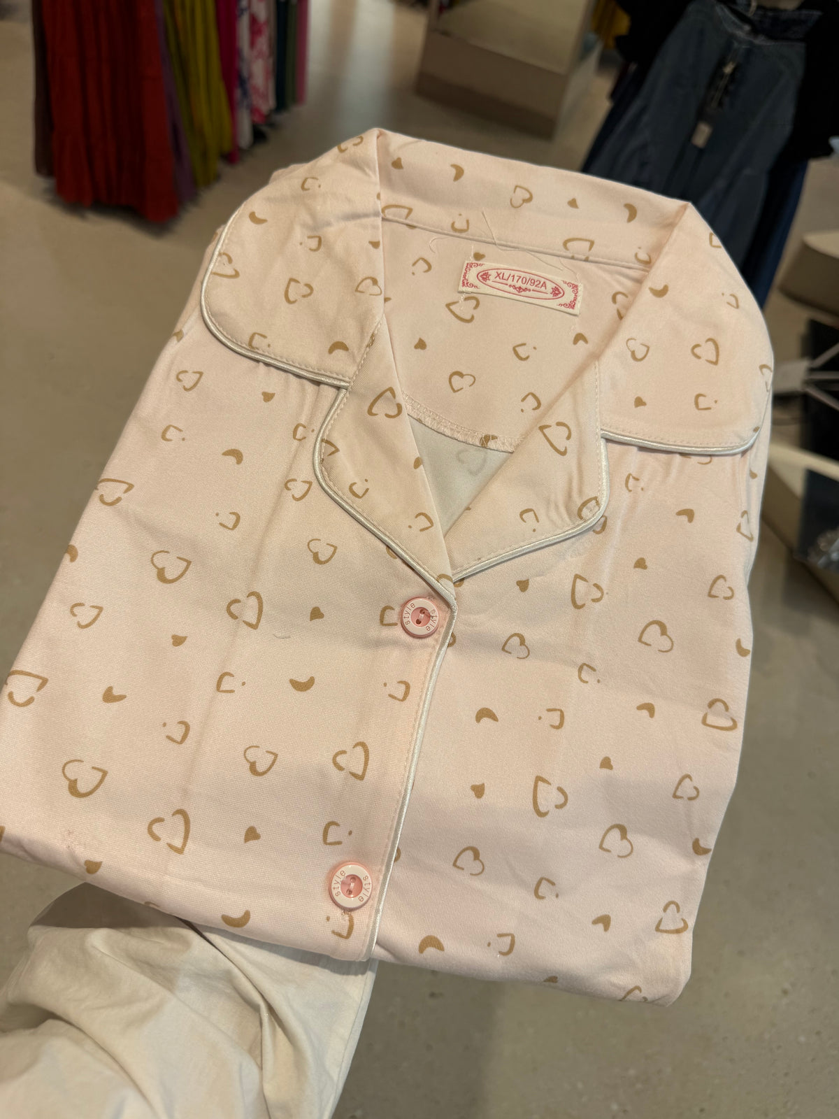 little heart 2 piece full sleeves night suit set