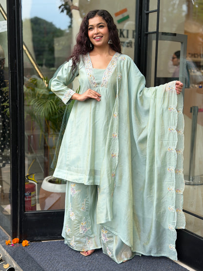 3 piece partywear suit set