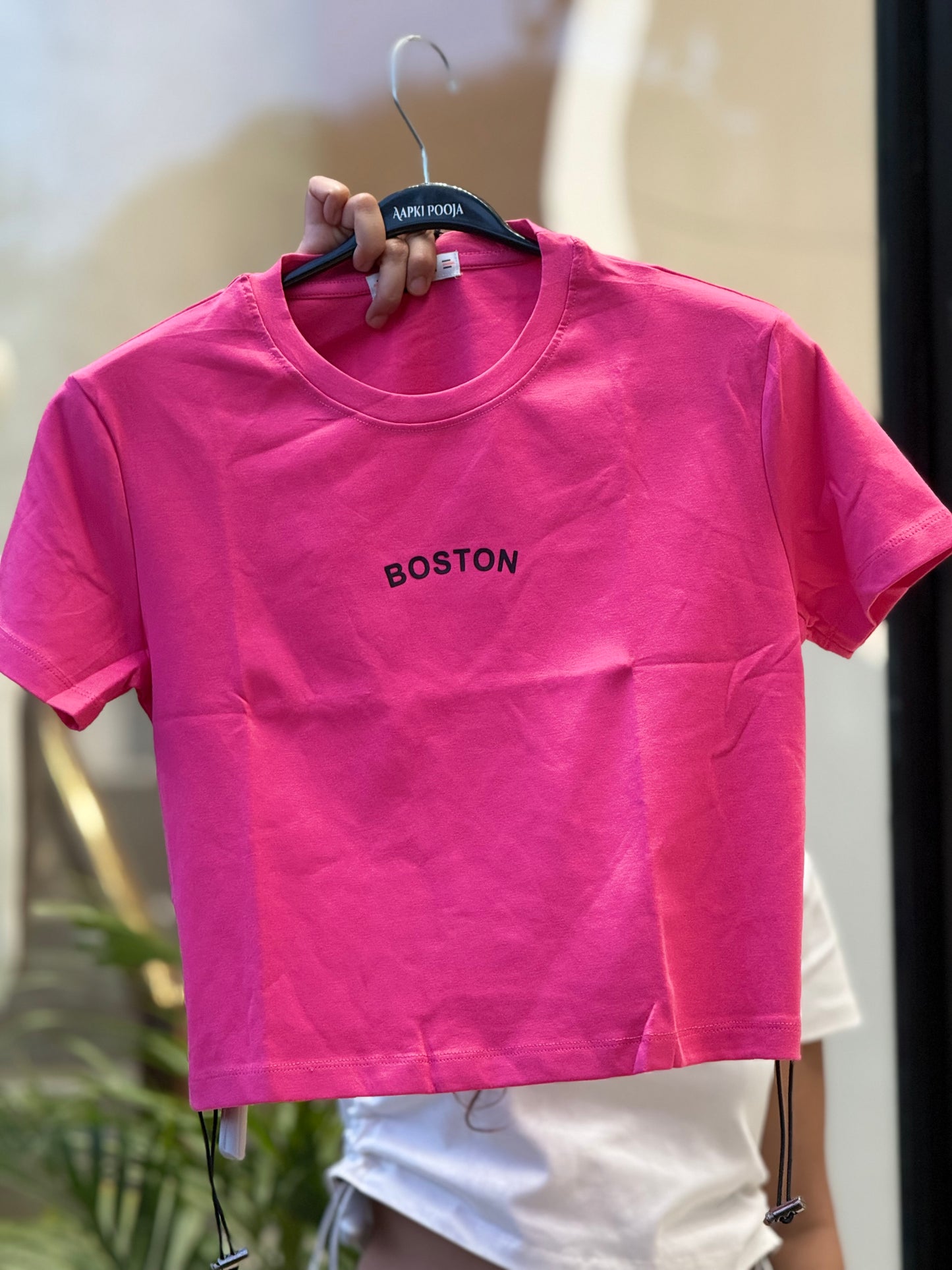 Boston crop t-shirts