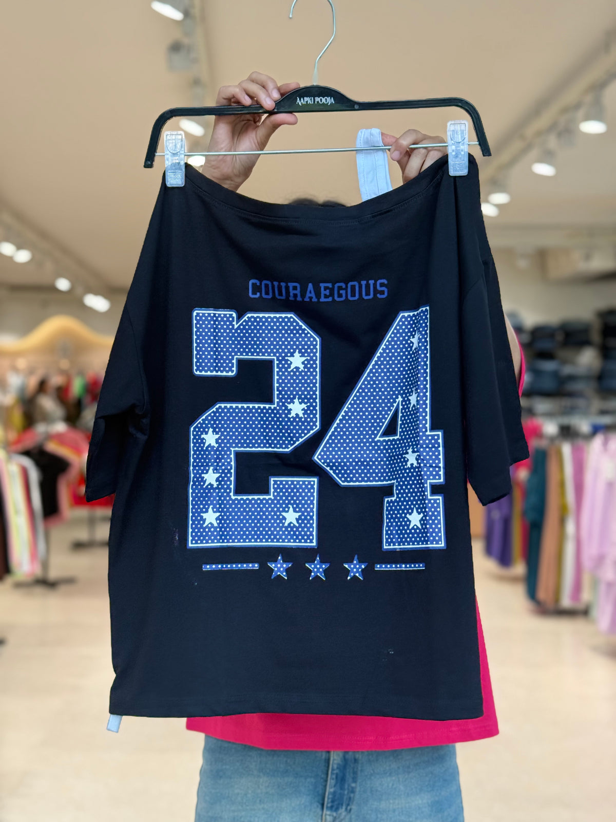 Everyday one side down shoulder T-shirt