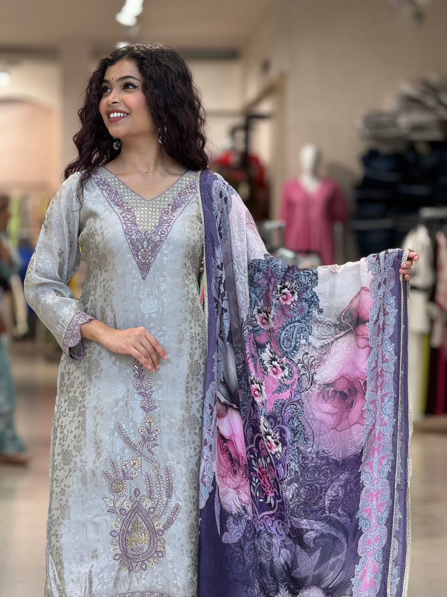 3 piece partywear suit set