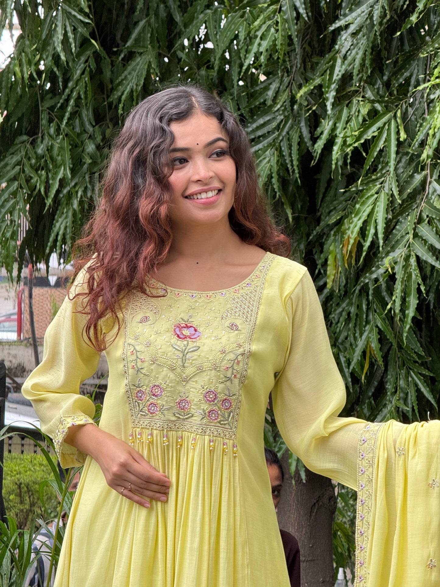 3 piece embroidered partywear suit set