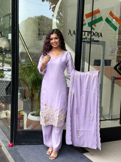 3 piece partywear suit set