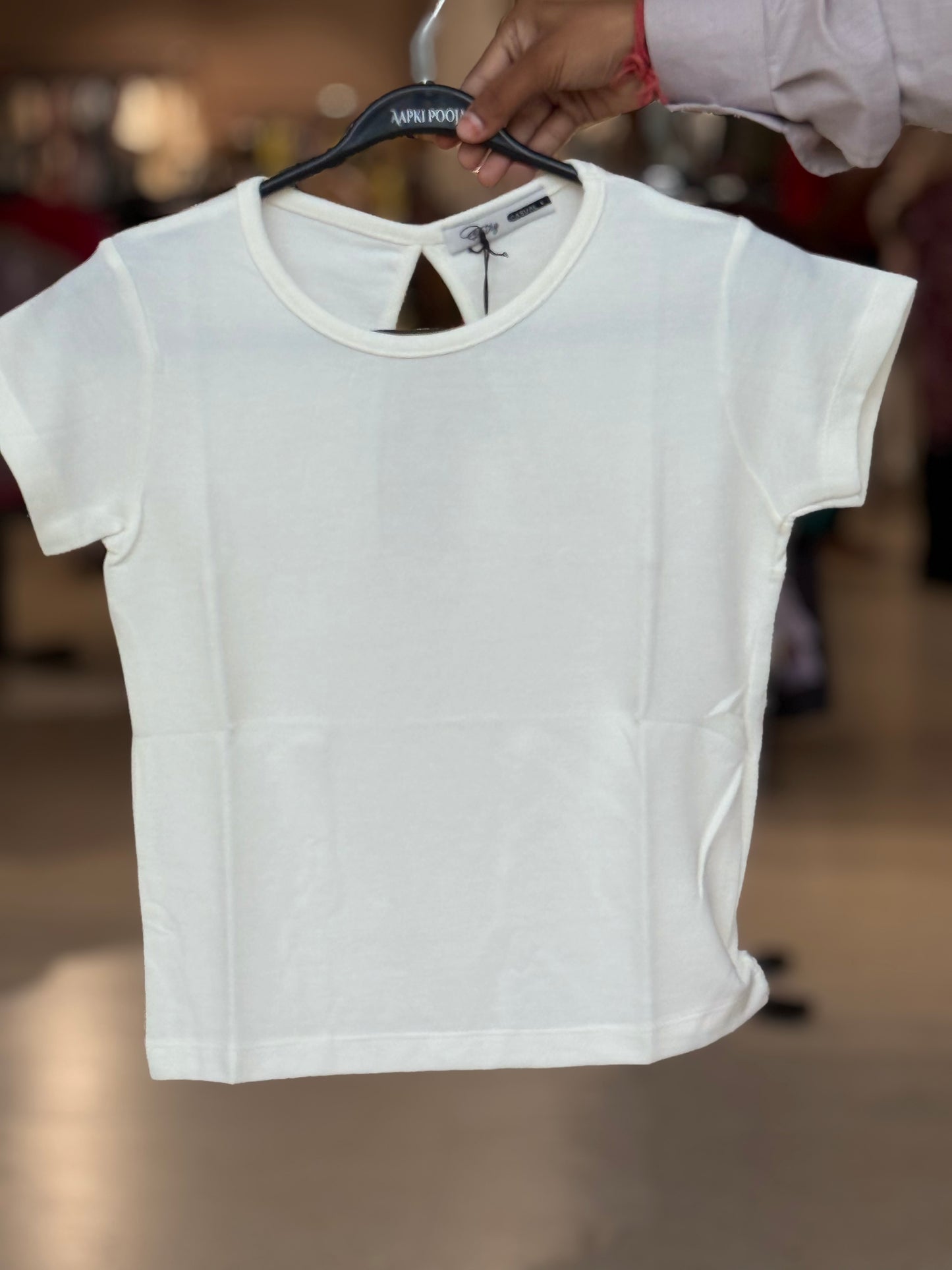 Ribbed Top with Back Cut-Out Detail