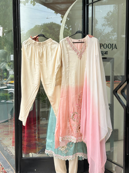 Party wear 3 piece suit set.