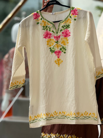 Embroidered top