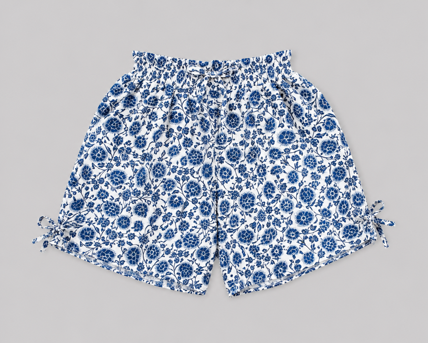 Spring Blossom Tie-Up Shorts