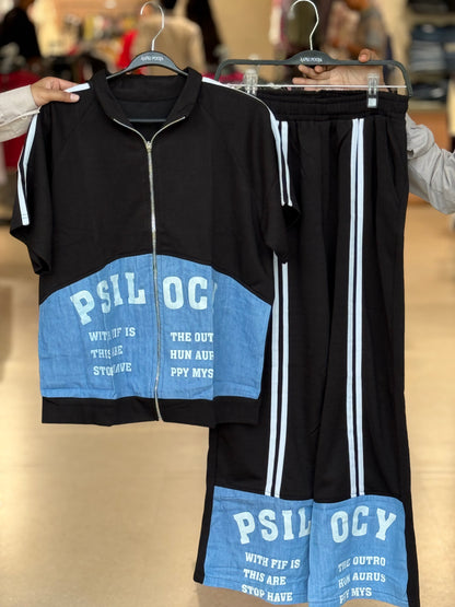 Graphic Zip-Up Co-Ord Set