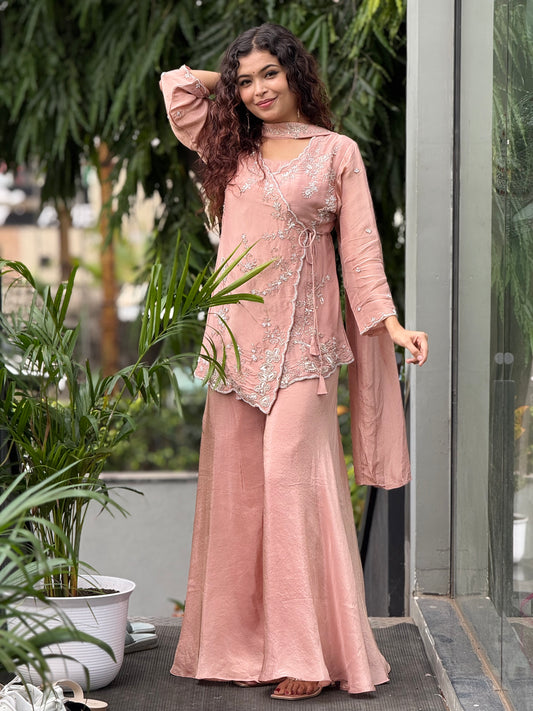 Pearl work partywear 3 piece suit set
