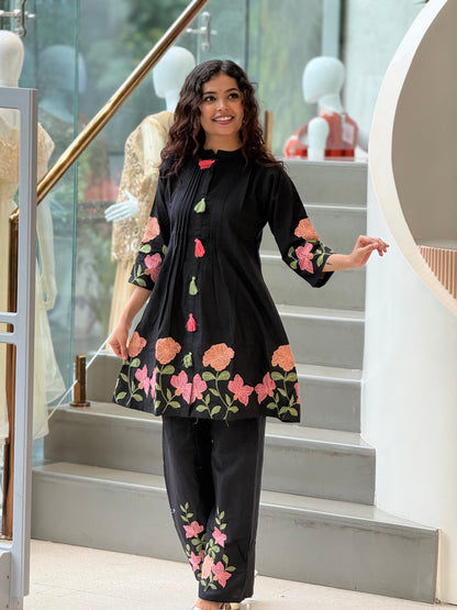 Embroidered co-ord set