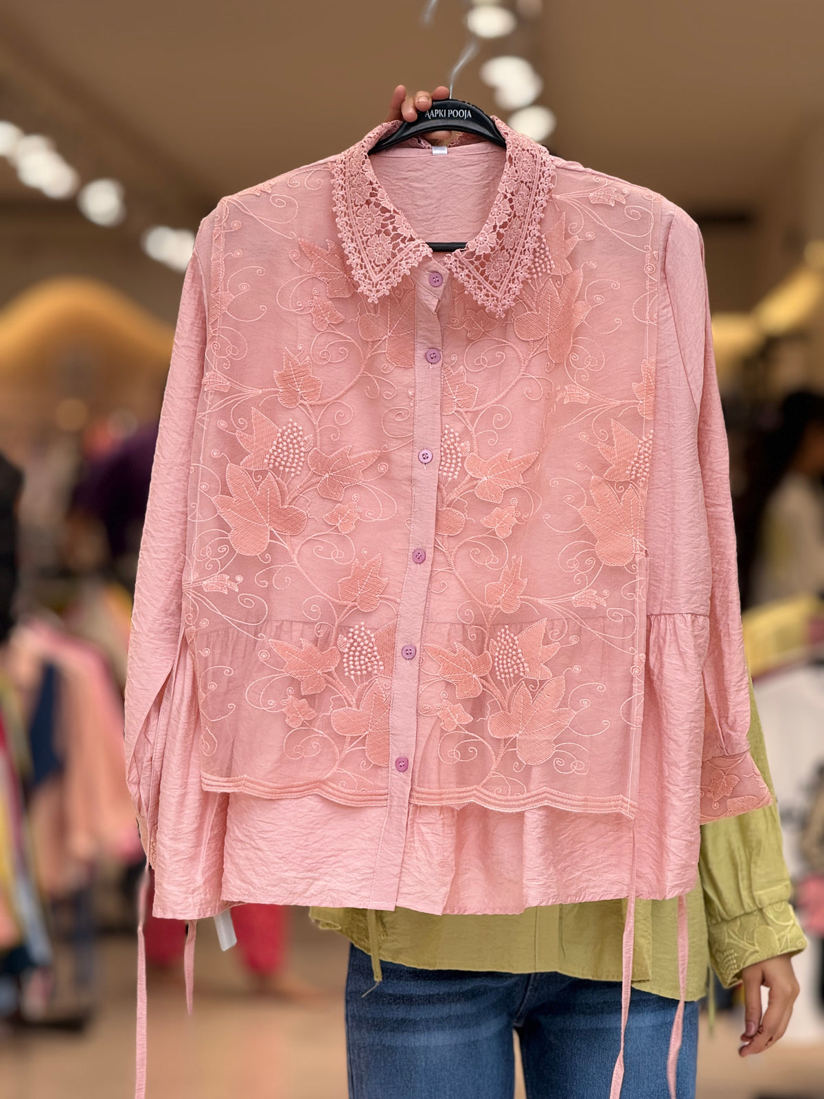 Inbuilt jacket partywear shirt