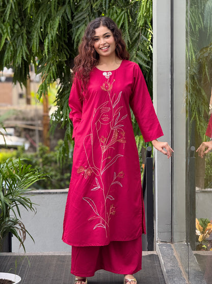 embroidered co-ord set