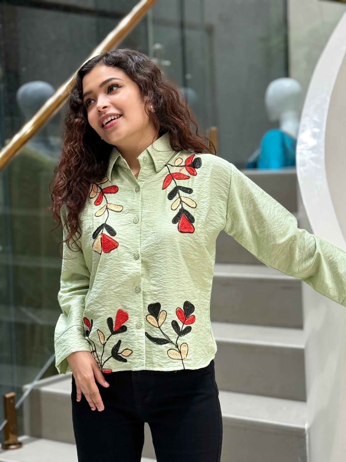Embroidered shirts