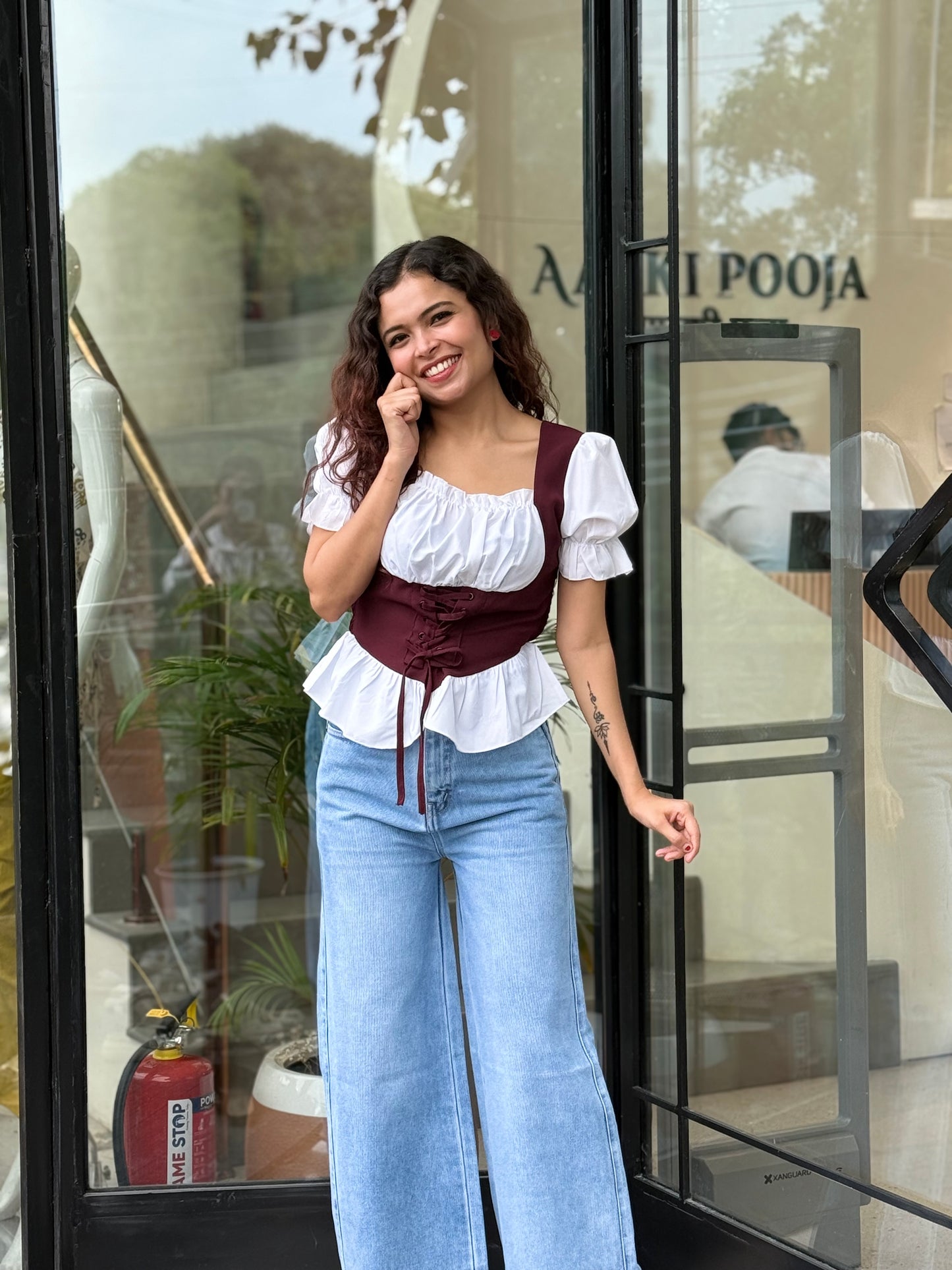 Corset body fit top