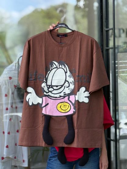 Garfield Oversized Graphic T-Shirt