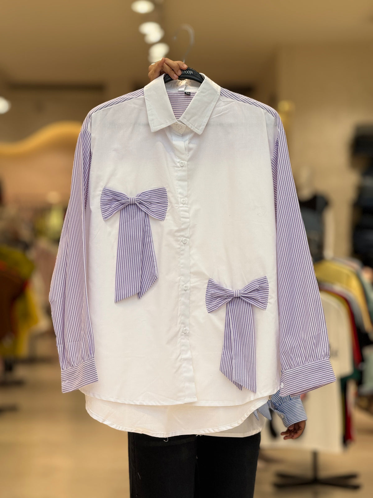 Bow detail shirt