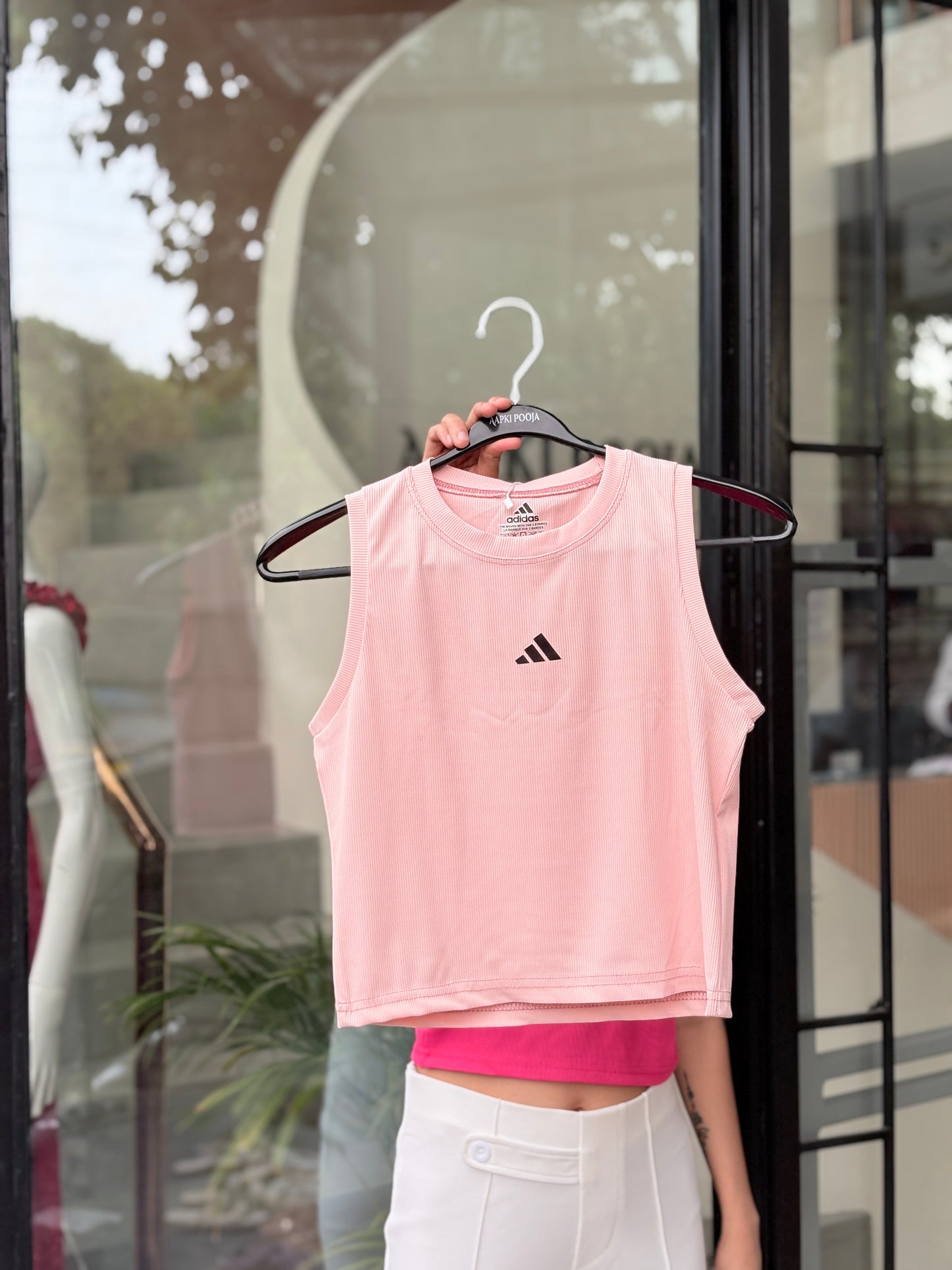 addidas print tank top