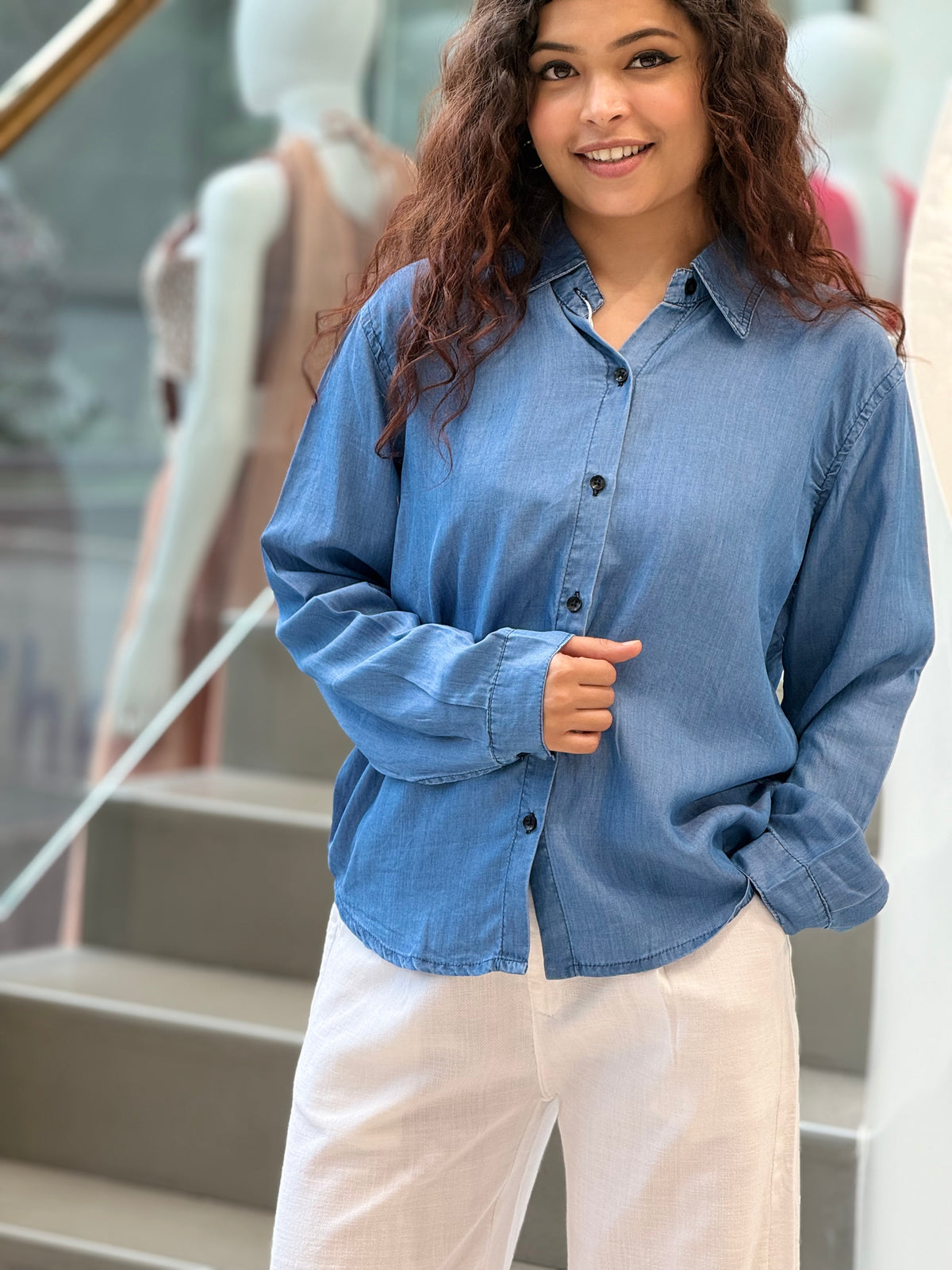 Denim shirts