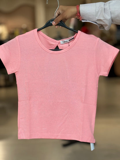 Ribbed Top with Back Cut-Out Detail
