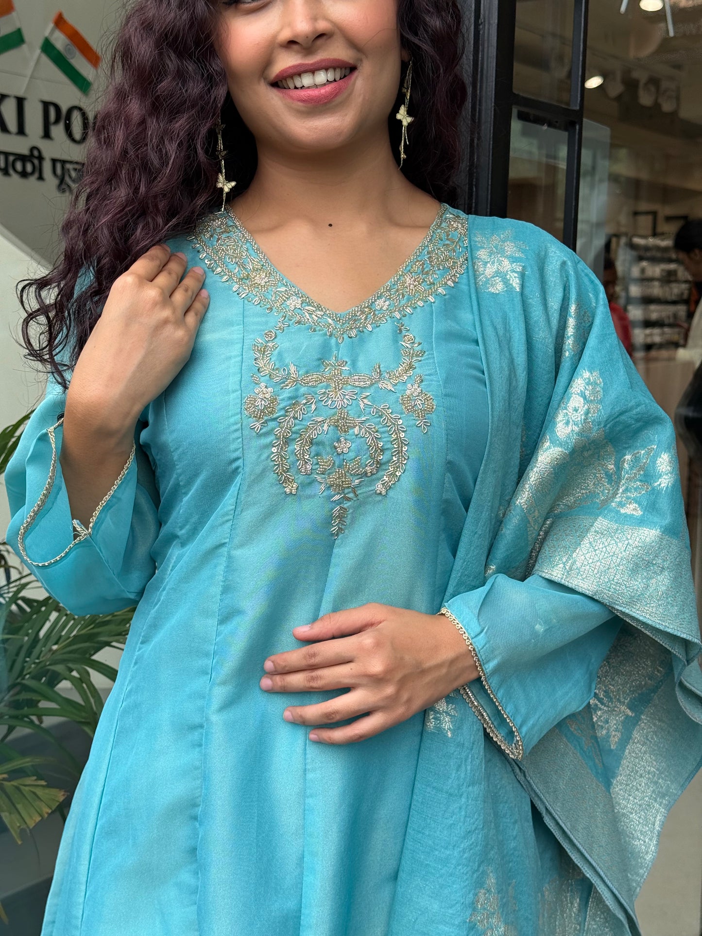 3 piece partywear suit set