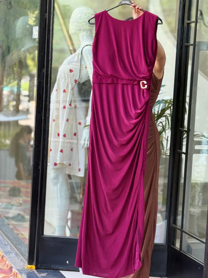 Ruched Bodycon Maxi Dress