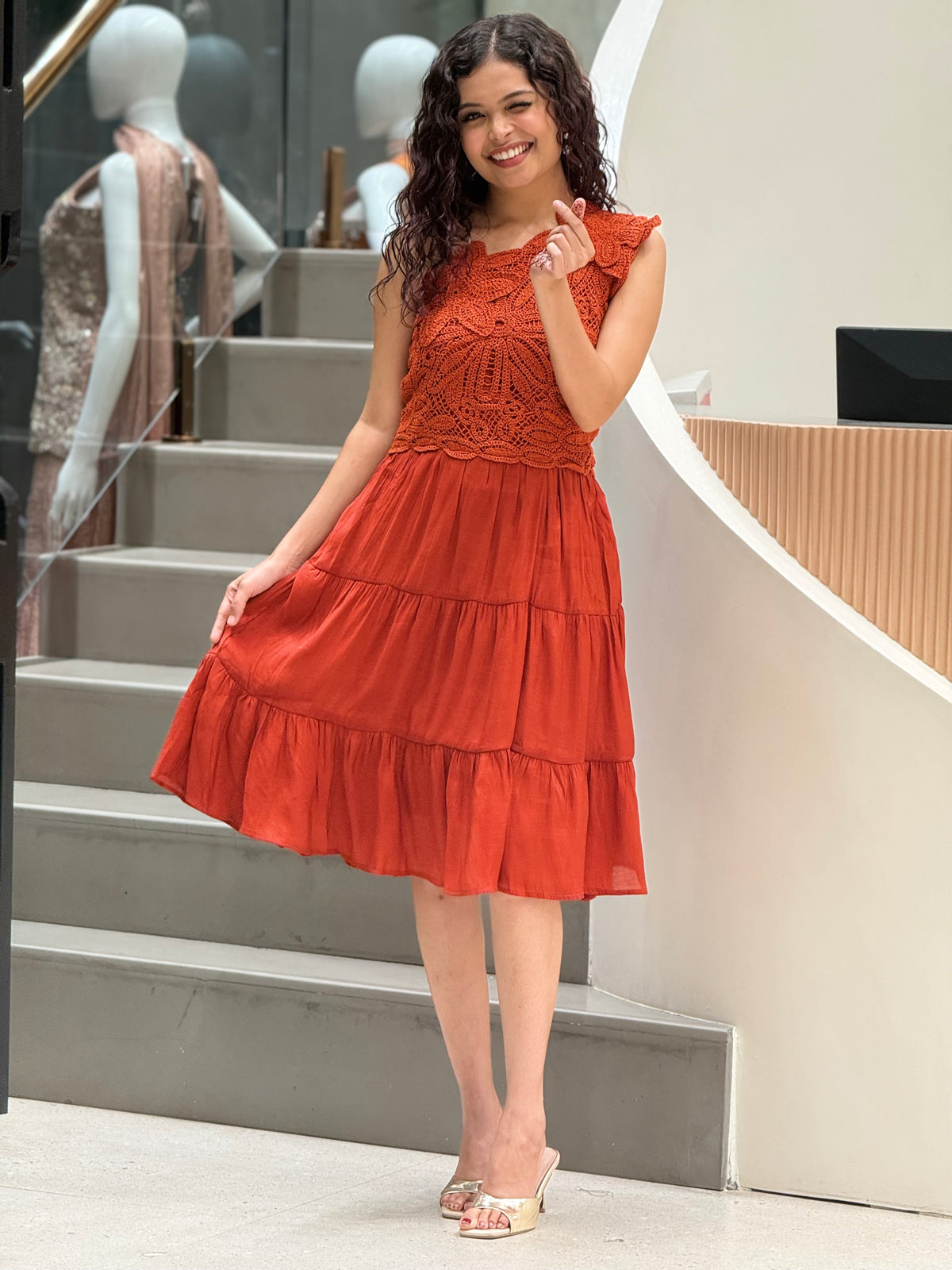 One piece middy dress