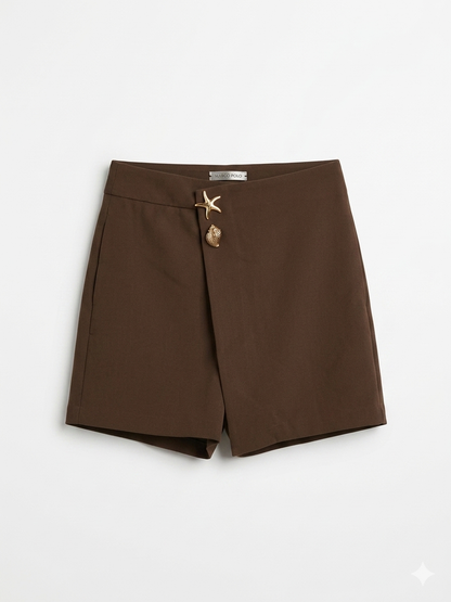 Seaside Charm High-Waisted Skort