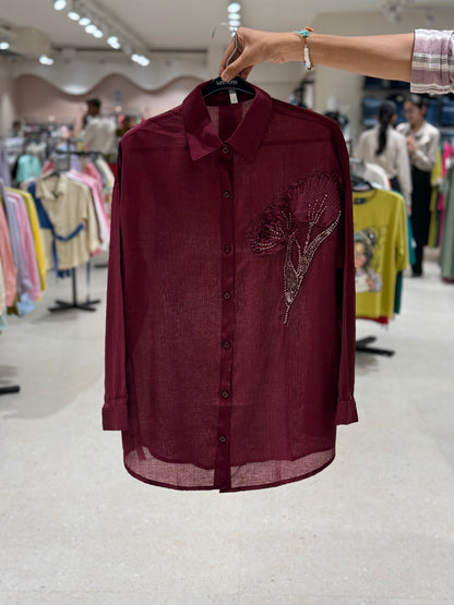 partywear see thorough shirt