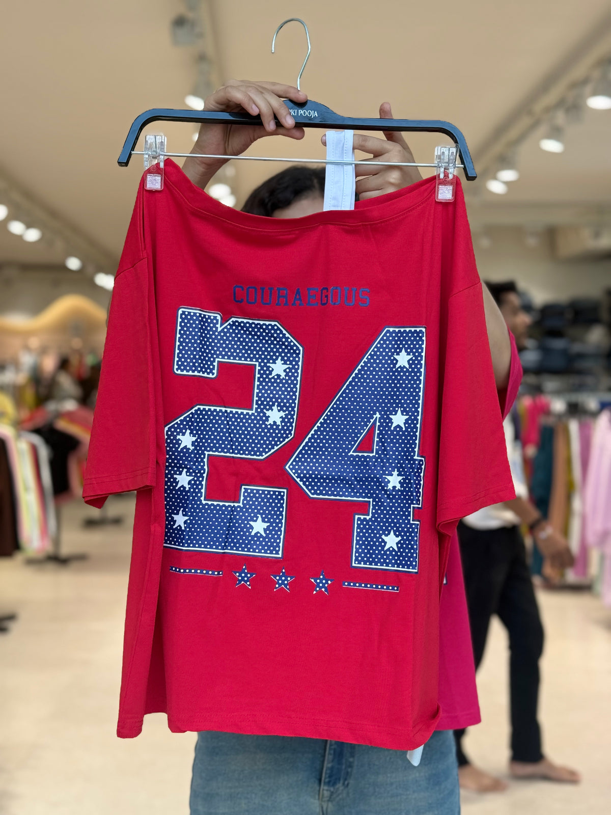 Everyday one side down shoulder T-shirt