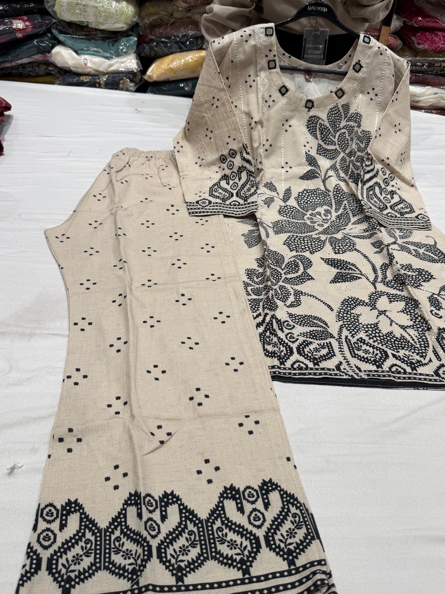 mirror neck work co-ord