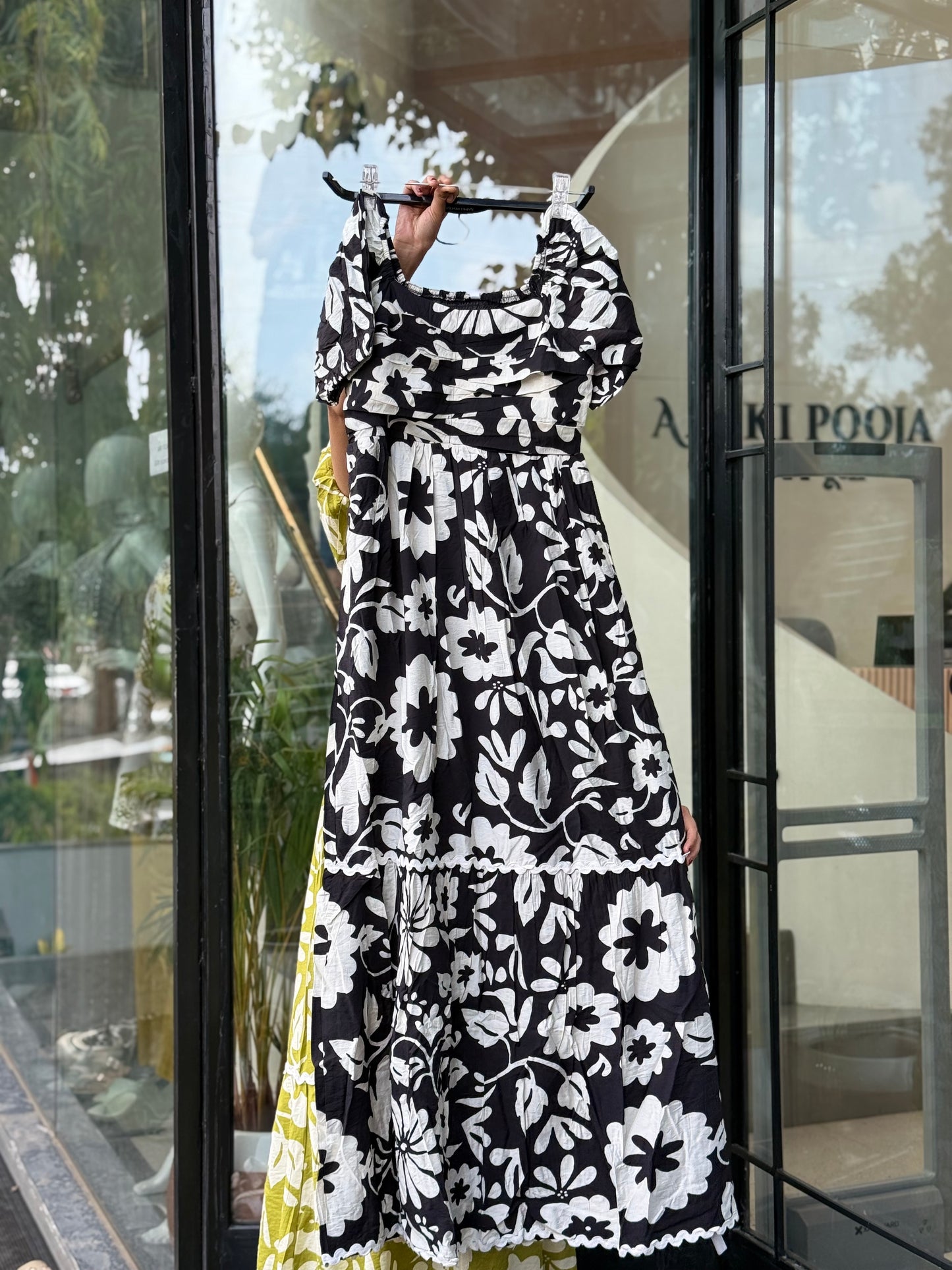 One piece floor length dress